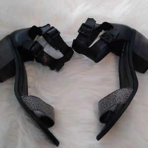 Kelsi Dagger Brooklyn Black High Ankle Straps Heel